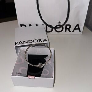 Brand new pandora moments encircled clasp bangle